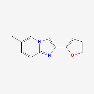 molecular formula C12H10N2O B11902476 2-(Furan-2-yl)-6-methylimidazo[1,2-a]pyridine CAS No. 61982-56-7