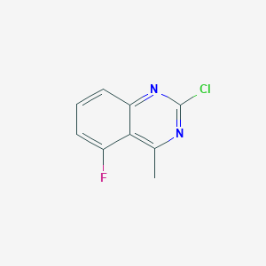 molecular formula C9H6ClFN2 B11902485 2-Chloro-5-fluoro-4-methylquinazoline 