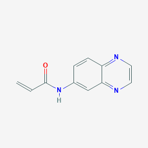 molecular formula C11H9N3O B11902524 N-(Quinoxalin-6-yl)acrylamide 