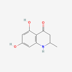 molecular formula C10H11NO3 B11902544 (S)-5,7-Dihydroxy-2-methyl-2,3-dihydroquinolin-4(1H)-one CAS No. 65511-03-7
