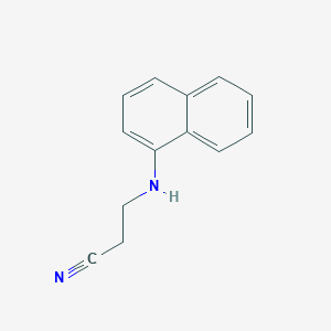 molecular formula C13H12N2 B11902548 3-(Naphthalen-1-ylamino)propanenitrile CAS No. 36710-68-6