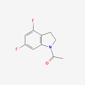 molecular formula C10H9F2NO B11902586 1-(4,6-Difluoroindolin-1-yl)ethanone 