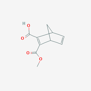 molecular formula C10H10O4 B11902616 3-(Methoxycarbonyl)bicyclo[2.2.1]hepta-2,5-diene-2-carboxylic acid 