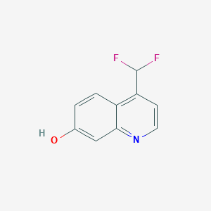 molecular formula C10H7F2NO B11902647 4-(Difluoromethyl)quinolin-7-ol 