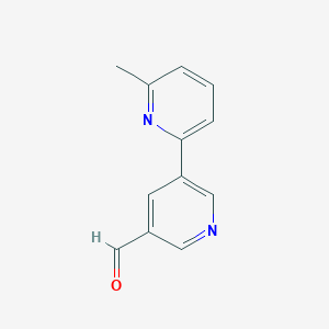 molecular formula C12H10N2O B11902653 6-Methyl-[2,3'-bipyridine]-5'-carbaldehyde CAS No. 1346686-85-8