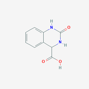 molecular formula C9H8N2O3 B11902678 2-Oxo-1,2,3,4-tetrahydroquinazoline-4-carboxylic acid 