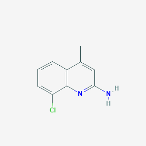 molecular formula C10H9ClN2 B11902722 8-Chloro-4-methylquinolin-2-amine 