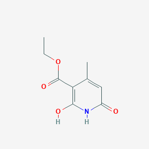 molecular formula C9H11NO4 B11902730 Ethyl 2,6-dihydroxy-4-methylnicotinate CAS No. 56951-00-9