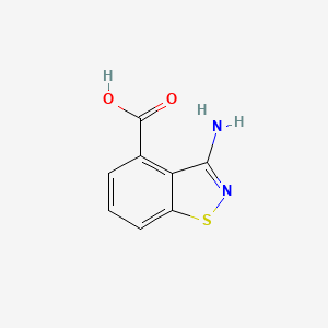 molecular formula C8H6N2O2S B11902750 3-Aminobenzo[d]isothiazole-4-carboxylic acid 