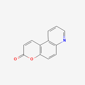 molecular formula C12H7NO2 B11902755 3H-Pyrano(3,2-f)quinolin-3-one CAS No. 4959-99-3