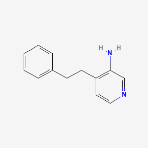 molecular formula C13H14N2 B11902800 4-Phenethylpyridin-3-amine 