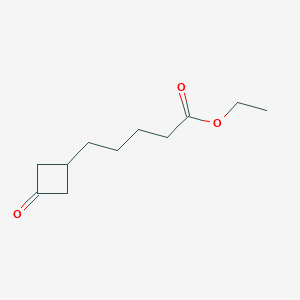 molecular formula C11H18O3 B11902802 Ethyl 5-(3-oxocyclobutyl)pentanoate CAS No. 1019842-26-2