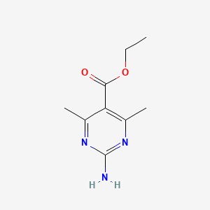 molecular formula C9H13N3O2 B11902814 Ethyl 2-amino-4,6-dimethylpyrimidine-5-carboxylate CAS No. 548773-06-4