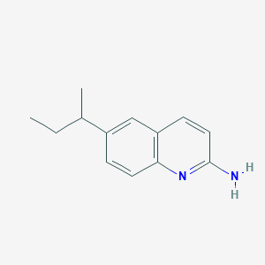 molecular formula C13H16N2 B11902841 6-(sec-Butyl)quinolin-2-amine 