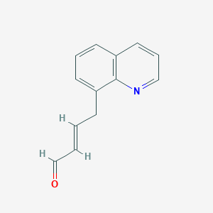 molecular formula C13H11NO B11902885 4-(Quinolin-8-yl)but-2-enal 