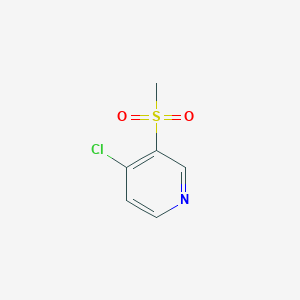 molecular formula C6H6ClNO2S B11902905 4-Chloro-3-(methylsulfonyl)pyridine 