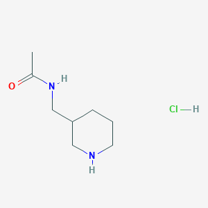 molecular formula C8H17ClN2O B11902926 N-(Piperidin-3-ylmethyl)acetamide hydrochloride 