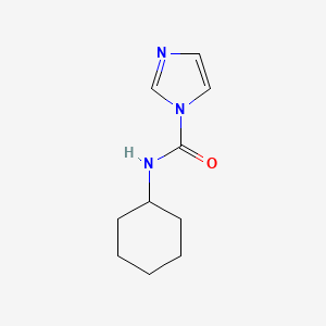 molecular formula C10H15N3O B11902932 N-Cyclohexyl-1-imidazolecarboxamide 