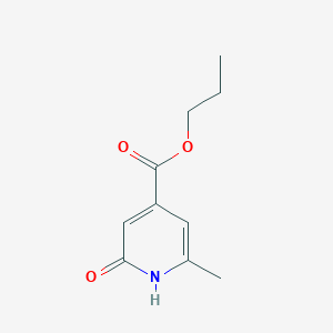 molecular formula C10H13NO3 B11902938 Propyl 2-hydroxy-6-methylisonicotinate CAS No. 40975-42-6