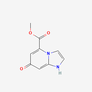 molecular formula C9H8N2O3 B11902944 Methyl 7-hydroxyimidazo[1,2-A]pyridine-5-carboxylate 