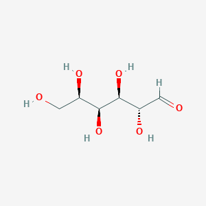 molecular formula C₆H₁₂O₆ B119030 (2R,3R,4S,5R)-2,3,4,5,6-pentahydroxyhexanal CAS No. 4205-23-6