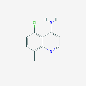 molecular formula C10H9ClN2 B11903016 4-Amino-5-chloro-8-methylquinoline CAS No. 948292-84-0