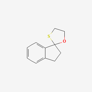 molecular formula C11H12OS B11903024 Spiro[1,2-dihydroindene-3,2'-1,3-oxathiolane] 
