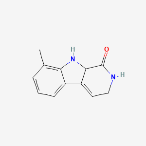 molecular formula C12H12N2O B11903029 8-Methyl-2,3,9,9a-tetrahydro-1H-pyrido[3,4-b]indol-1-one CAS No. 14490-04-1