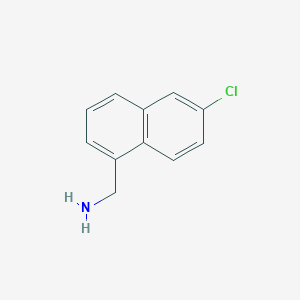 molecular formula C11H10ClN B11903089 1-(Aminomethyl)-6-chloronaphthalene 