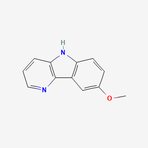 molecular formula C12H10N2O B11903093 8-methoxy-5H-pyrido[3,2-b]indole 