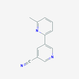 molecular formula C12H9N3 B11903096 6-Methyl-[2,3'-bipyridine]-5'-carbonitrile CAS No. 1346686-83-6
