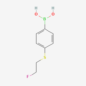 molecular formula C8H10BFO2S B11903105 4-(2-Fluoro-ethylsulfanyl)-benzeneboronic acid CAS No. 958451-96-2