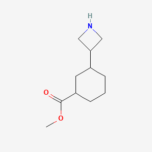 molecular formula C11H19NO2 B11903134 Methyl 3-(azetidin-3-yl)cyclohexanecarboxylate 