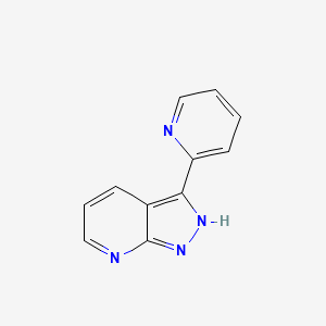 molecular formula C11H8N4 B11903167 3-(Pyridin-2-yl)-1H-pyrazolo[3,4-b]pyridine CAS No. 918485-24-2