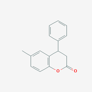 molecular formula C16H14O2 B119032 6-Methyl-4-phenylchroman-2-one CAS No. 40546-94-9