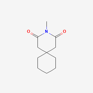 molecular formula C11H17NO2 B11903209 3-Methyl-3-azaspiro[5.5]undecane-2,4-dione CAS No. 711-03-5