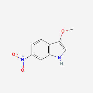 molecular formula C9H8N2O3 B11903211 3-methoxy-6-nitro-1H-indole 