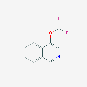 molecular formula C10H7F2NO B11903280 4-(Difluoromethoxy)isoquinoline 