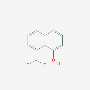 molecular formula C11H8F2O B11903299 1-(Difluoromethyl)-8-naphthol 