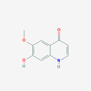molecular formula C10H9NO3 B11903301 7-Hydroxy-6-methoxyquinolin-4(1H)-one CAS No. 74173-35-6