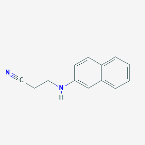 molecular formula C13H12N2 B11903309 3-(Naphthalen-2-ylamino)propanenitrile CAS No. 38266-46-5