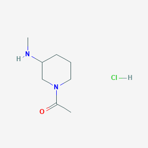 molecular formula C8H17ClN2O B11903350 1-(3-(Methylamino)piperidin-1-yl)ethanone hydrochloride 