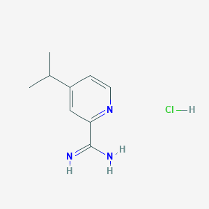 molecular formula C9H14ClN3 B11903352 4-Isopropylpicolinimidamide hydrochloride CAS No. 1179362-40-3