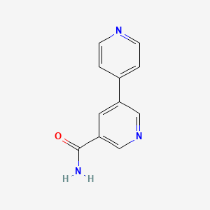 molecular formula C11H9N3O B11903359 [3,4'-Bipyridine]-5-carboxamide CAS No. 1346686-56-3