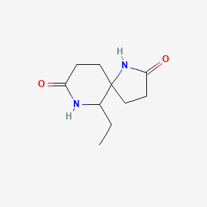 molecular formula C10H16N2O2 B11903374 6-Ethyl-1,7-diazaspiro[4.5]decane-2,8-dione 