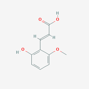 molecular formula C10H10O4 B11903402 (E)-3-(2-Hydroxy-6-methoxyphenyl)acrylic acid 