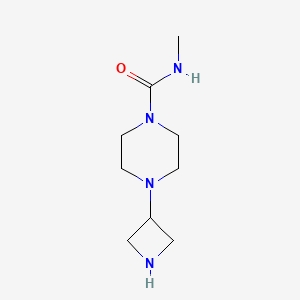 molecular formula C9H18N4O B11903417 4-(Azetidin-3-yl)-N-methylpiperazine-1-carboxamide CAS No. 178311-74-5