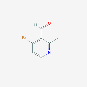 molecular formula C7H6BrNO B11903442 4-Bromo-2-methylnicotinaldehyde 