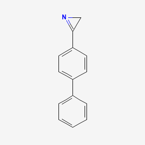 molecular formula C14H11N B11903459 3-([1,1'-biphenyl]-4-yl)-2H-azirine CAS No. 125768-48-1