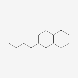 molecular formula C14H26 B11903534 2-n-Butyldecahydronaphthalene CAS No. 6305-52-8